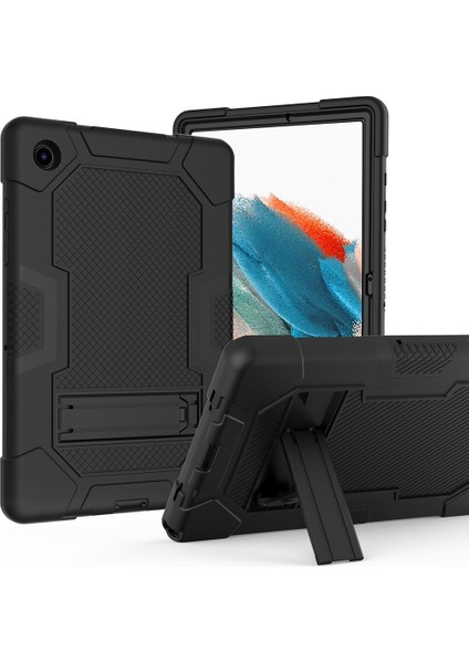 Samsung Galaxy Tab A8 10.5 (2021 2022) Için Kontrast Renkli Pc Silikon Kick Stand mı Koruyucu Tablet Kılıfı (Yurt Dışından)