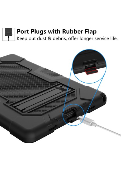 Samsung Galaxy Tab A8 10.5 (2021 2022) Için Kontrast Renkli Pc Silikon Kick Stand mı Koruyucu Tablet Kılıfı (Yurt Dışından) indirimleri