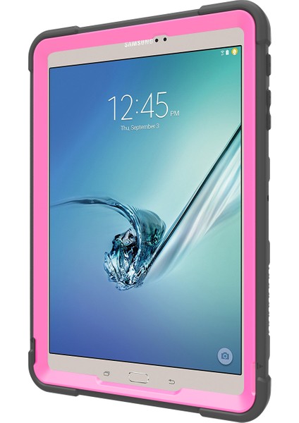 Anti Toz Hibrit Tpu Plastik Koruyucu Samsung Galaxy Tab S2 9.7 T810 T815 SIYAH GÜL Için Tekme Standlı Tablet Kılıfı (Yurt Dışından) fırsatları