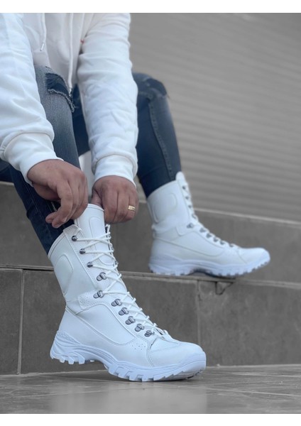 BA0605 Bağcıklı Beyaz Askeri Postal Bot modelleri