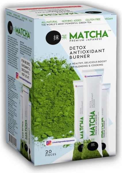 Matcha Premium Japanese Toz Maça Çayı 20 x 10 gr