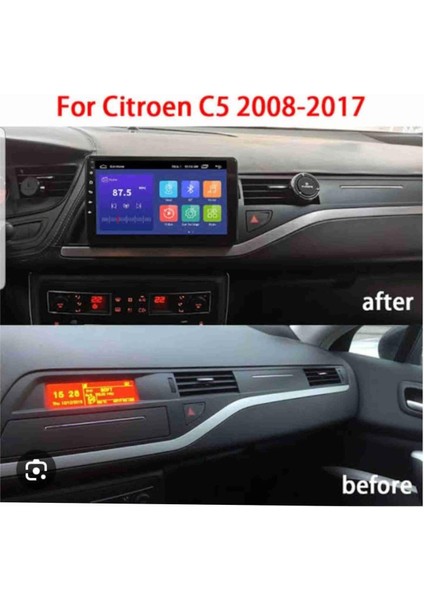 Cıtroen C5 Eski Kasa 2010-2016 Multimedya Navigasyon Usb Kamera Carplayer 6 Ram modelleri
