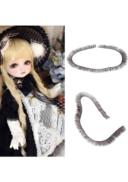 5 Adet Kirpik Oyuncak Bebek Için Amigurumi Kirpiği 5'li Siyah fiyatları