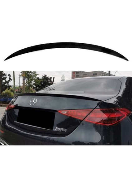 Mercedes w206 amg bagaj üstü spoiler siyah boyalı plastik 2020+