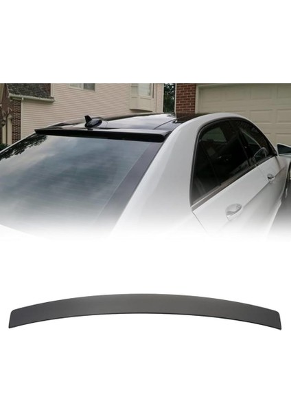 Mercedes w212 cam üstü spoiler siyah boyalı plastik 2009 / 2015