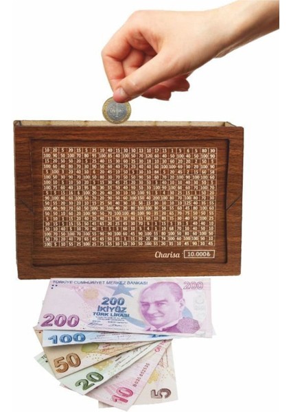 Tekno Trust 10.000 Tl Hedef Kumbarası Parabox Kumbara Hedef Kutusu Para Biriktirme Kutusu