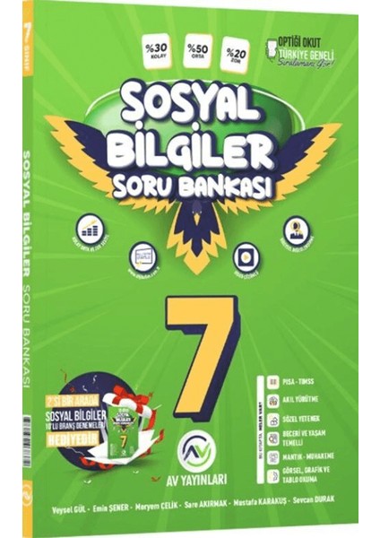 Av Yayınları 7. Sınıf Sosyal Bilgiler Soru Bankası