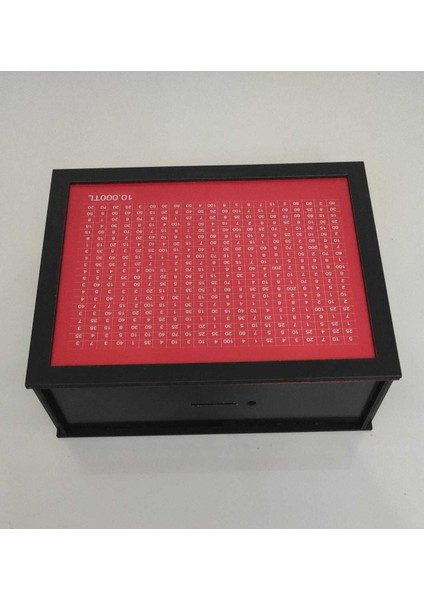 Tekno Trust HEDEF-10,000 Tl- Parabox Kumbara-Siyah Kırmızı