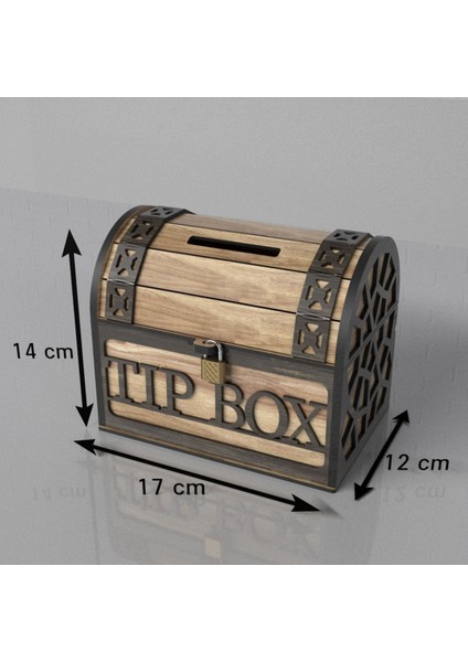Tekno Trust Tip Box Bahşiş Kutusu ve Kumbara Sandık Tipi Tipbox