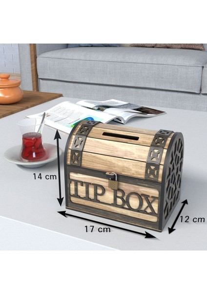 Tekno Trust Tip Box Bahşiş Kutusu ve Kumbara Sandık Tipi Tipbox