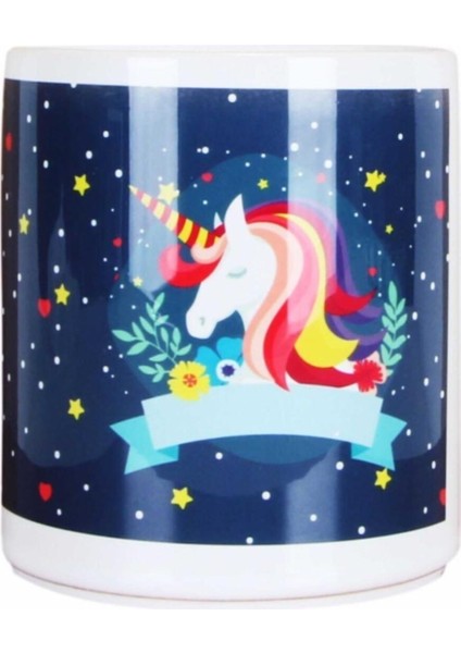 Turuncu Unicorn Kumbara, Seramik, Sevimli ve Renkli Tasarım fiyatları