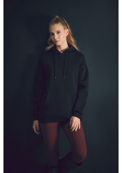 Basic Kanguru Cepli Kapüşonlu Sweatshirt fiyatları