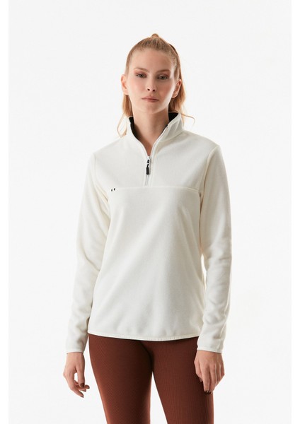 Basic Yarım Fermuarlı Dik Yaka Polar Sweatshirt indirimleri