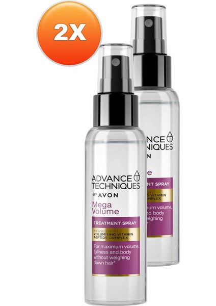Advance Techniques Mega Volume Hacim Veren Saç Spreyi 100 Ml. Ikili Set