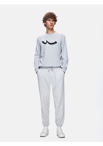Düz Jogger Gri Eşofman
