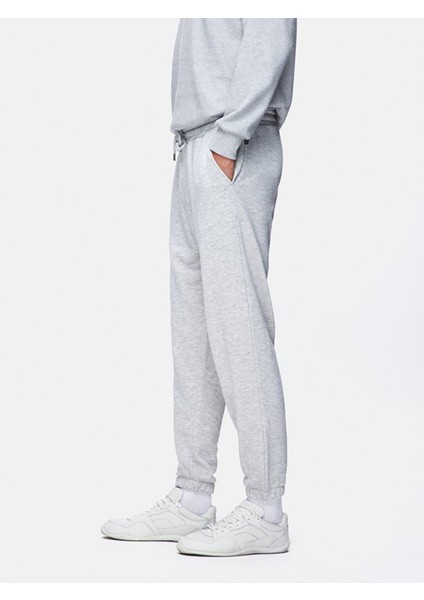 Düz Jogger Gri Eşofman