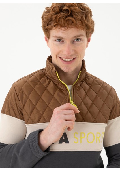 Dik Yaka Antrasit Erkek Sweatshırt Rc-Duyga fiyatları