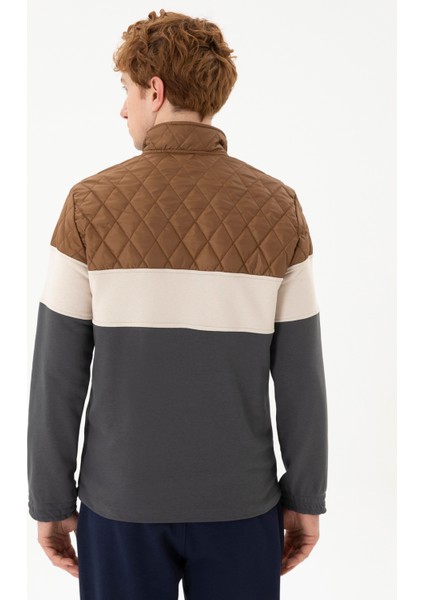 Dik Yaka Antrasit Erkek Sweatshırt Rc-Duyga indirimleri