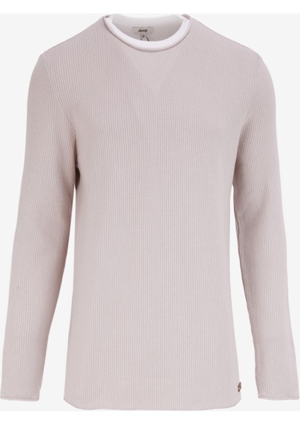 Bisiklet Yaka Basic Düz Taş Erkek Kazak J4WM-KZK4300