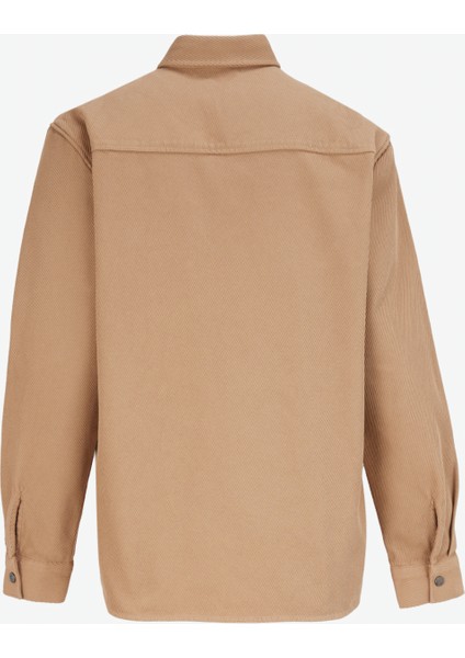 Deve Tüyü Erkek Relaxed Fit Gömlek Ceket F4WM-GML 2428