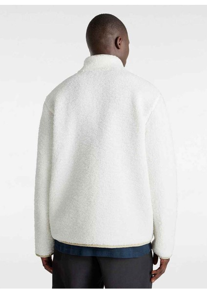 Krem Erkek Fermuarlı Yaka Normal Kalıp Sweatshirt VN000HPFFS81-VANS Boxed Sherpa Qzıp fiyatları
