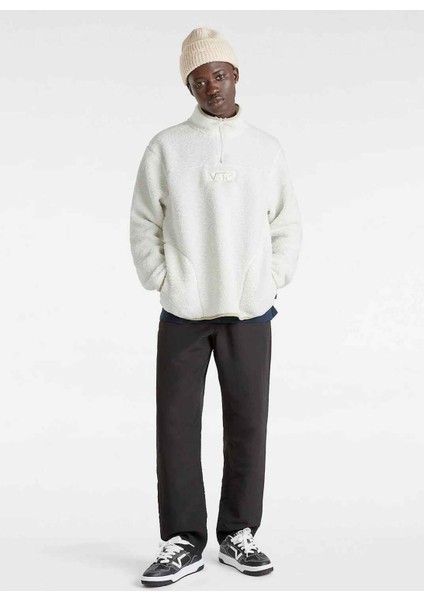 Krem Erkek Fermuarlı Yaka Normal Kalıp Sweatshirt VN000HPFFS81-VANS Boxed Sherpa Qzıp fırsatları