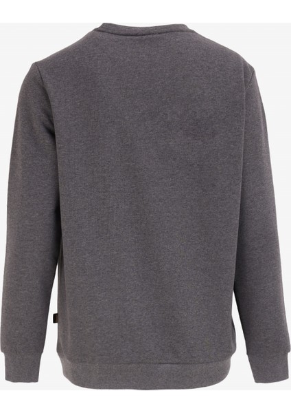 Bisiklet Yaka Düz Antrasit Melanj Erkek Sweatshırt J4WM-SWT7355 fiyatları