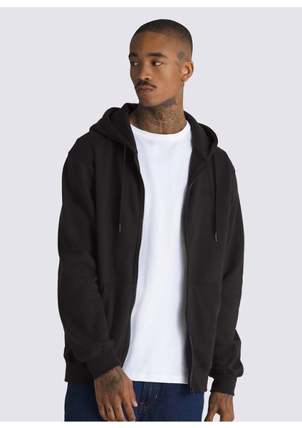 Zip Ceket, L, Siyah