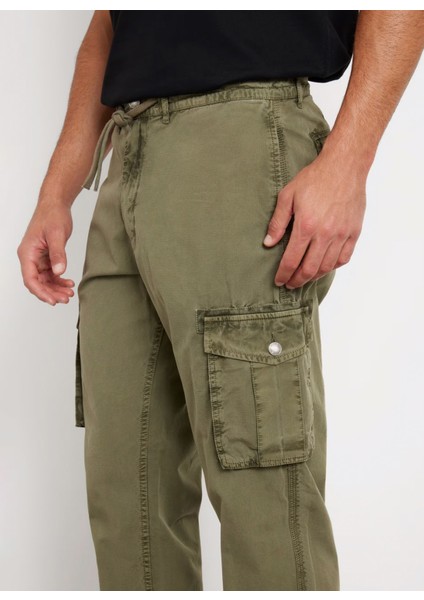 Yeşil Erkek Kargo Pantolon M4YB45WGES0G896 New Cargo Pants