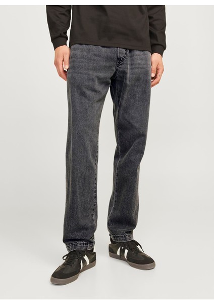 Yüksek Bel Relaxed Siyah Erkek Denim Pantolon 12259206_JJIKANE Jjjogger Wı 088