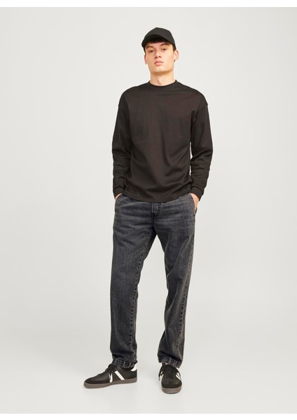 Yüksek Bel Relaxed Siyah Erkek Denim Pantolon 12259206_JJIKANE Jjjogger Wı 088 fırsatları