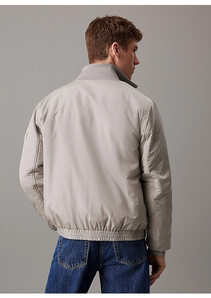 Gri Erkek Mont J30J325592PB3 Padded Harrıngton