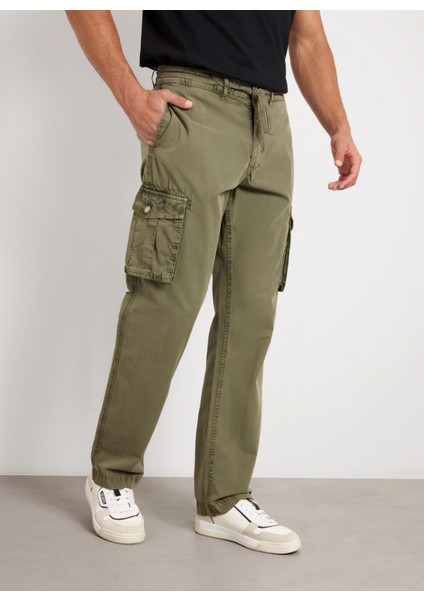 Yeşil Erkek Kargo Pantolon M4YB45WGES0G896 New Cargo Pants fiyatları