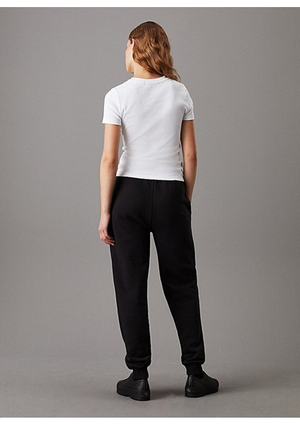 Siyah Kadın Yüksek Bel Standart Fit Nakışlı Eşofman Altı J20J223590BAN indirimleri