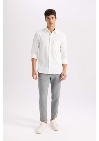 Jogger Kumaş Pantolon Krinkıl Dar Paça Cepli D3803AX24AU
