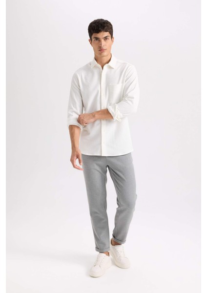 Jogger Kumaş Pantolon Krinkıl Dar Paça Cepli D3803AX24AU