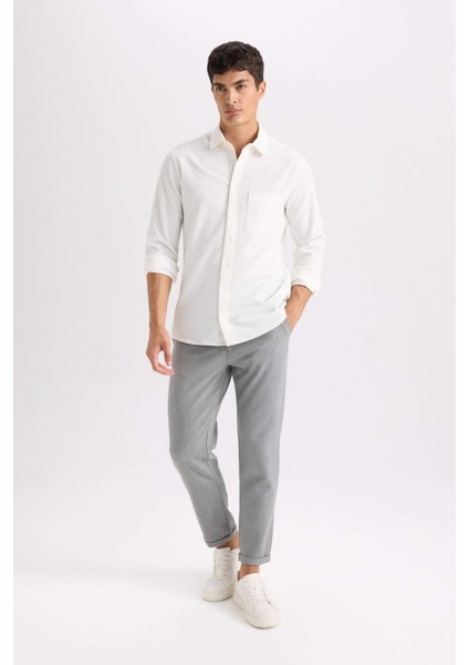 Jogger Kumaş Pantolon Krinkıl Dar Paça Cepli D3803AX24AU
