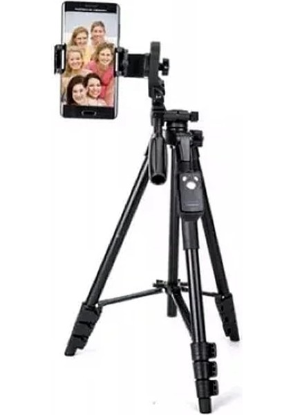 Tripod Aliminyum Gövdeli Profesyonel Telefon Tutucu Çantalı 150 cm Tripod Neepho F8810 Bluetooth Kuamandalı