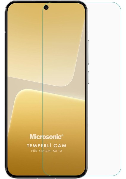 Xiaomi Mi 13 Tempered Glass Cam Ekran Koruyucu