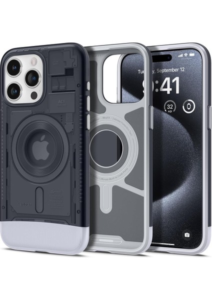 iPhone 15 Pro Kılıf Classic C1 iMac G3 Design Magfit Magsafe Özellikli Graphite - ACS06742
