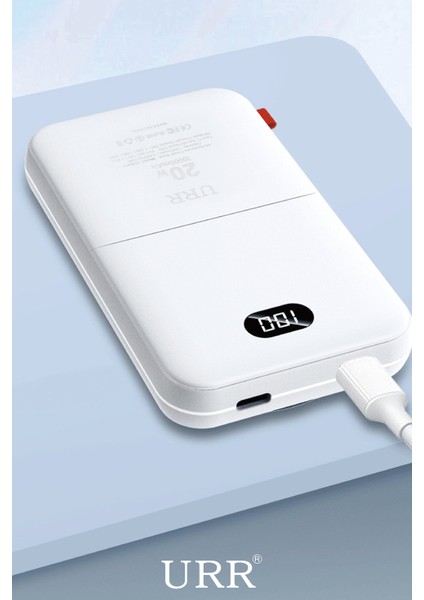 Multipurpose 20W 10.000 Mah Dijital Şarj Göstergeli Telefon ve Saat Için Kablosuz Şarj Magsafe Powerbank