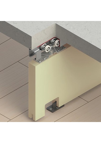 Sürme Kapak Alüminyum Üst Ray 4 Metre