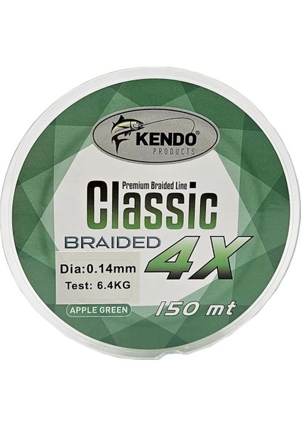 Classic 4x 150MT Apple Green Örgü Ip