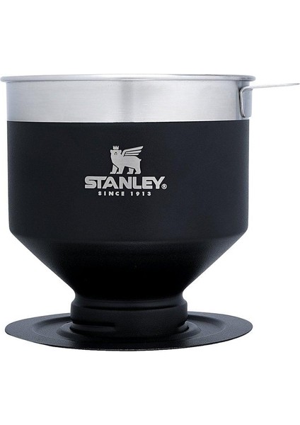 Klasik Brew Pour Over Paslanmaz Çelik Kahve Demleyici Siyah