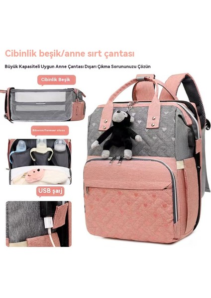 Yeni Yüksek Kapasitet Annem Çantası Çok Çalışan Anne ve Bebek Çantası (Yurt Dışından) modelleri