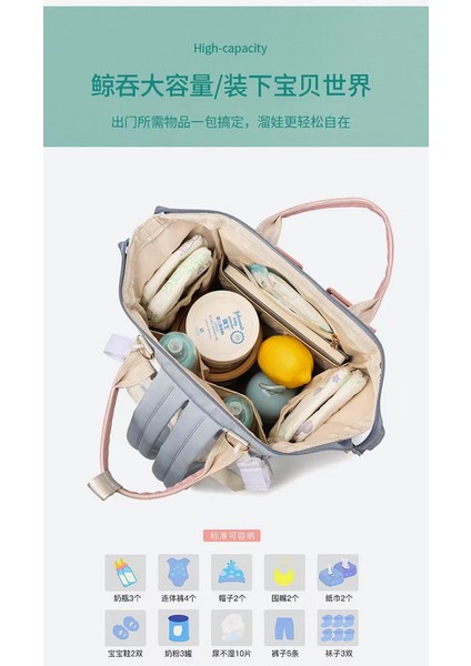 Yeni Yüksek Kapasitet Annem Çantası Çok Çalışan Anne ve Bebek Çantası (Yurt Dışından) fırsatları