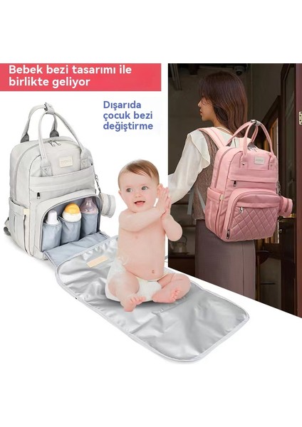 Yeni Yüksek Kapasitet Annem Çantası Çok Çalışan Anne ve Bebek Çantası (Yurt Dışından) fiyatları