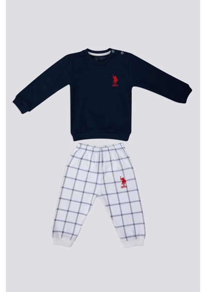 Baby Lacivert Bebek SweaT-shirt Takım