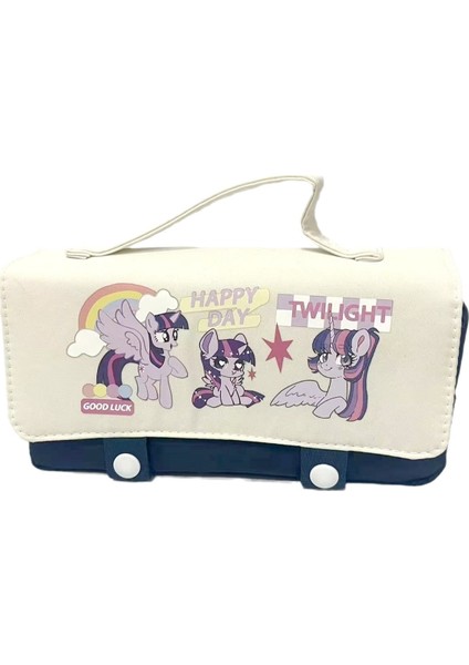Öğrenciler Için Yeni My Little Pony Flip-Top Çantası, Yüksek Görünümlü, Geniş Kapasiteli, Sevimli, Çok Işlevli Kırtasiye Saklama Çantası (Yurt Dışından)