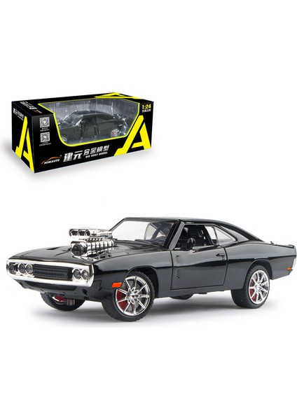 Jianyuan Dodge Charger Alaşım Büyük Araba Modeli Çocuk Koleksiyonu (Yurt Dışından)